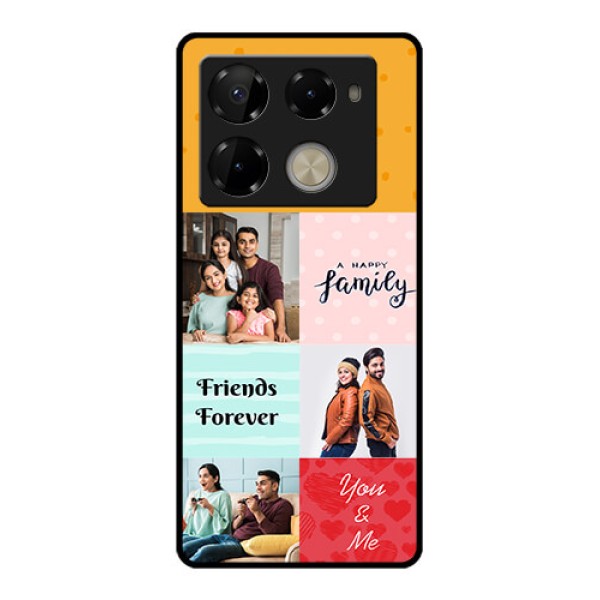 Infinix Note 40 Pro Plus 5G Custom Glass Phone Case - Images With Quotes Design