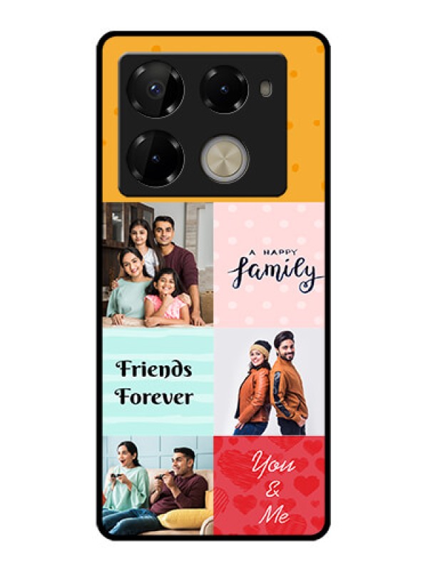 Custom Infinix Note 40 Pro Plus 5G Custom Glass Phone Case - Images With Quotes Design