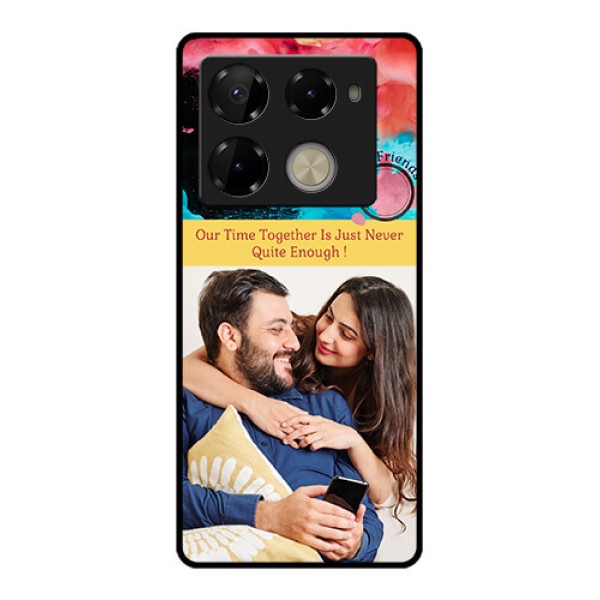 Infinix Note 40 Pro Plus 5G Custom Glass Phone Case - Quote With Acrylic Painting Design