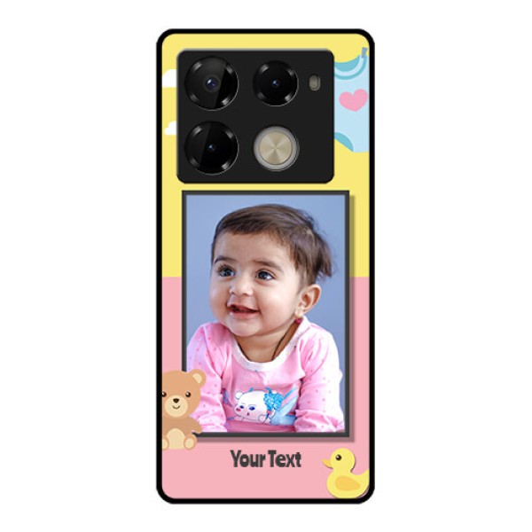 Infinix Note 40 Pro Plus 5G Custom Glass Phone Case - Kids 2 Color Design