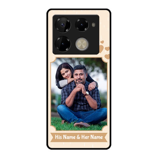 Infinix Note 40 Pro Plus 5G Custom Glass Phone Case - With Confetti Love Design