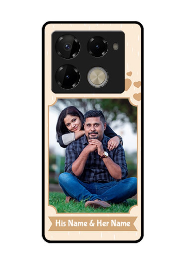 Infinix Note 40 Pro Plus 5G Custom Glass Phone Case - With Confetti Love Design