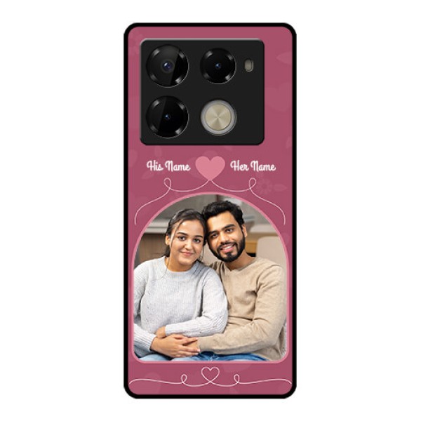 Infinix Note 40 Pro Plus 5G Custom Glass Phone Case - Love Floral Design