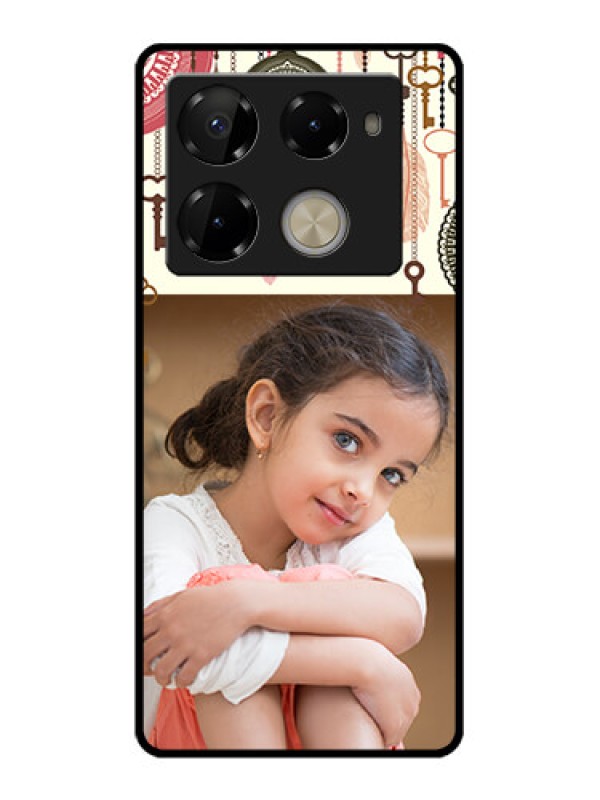 Custom Infinix Note 40 Pro Plus 5G Custom Glass Phone Case - Boho Style Design