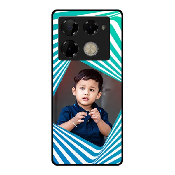 Infinix Note 40 Pro Plus 5G Custom Glass Phone Case - Abstract Spiral Design