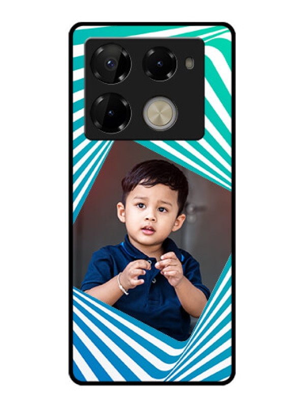 Custom Infinix Note 40 Pro Plus 5G Custom Glass Phone Case - Abstract Spiral Design