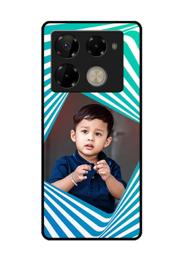Infinix Note 40 Pro Plus 5G Custom Glass Phone Case - Abstract Spiral Design