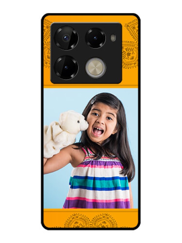 Custom Infinix Note 40 Pro Plus 5G Custom Glass Phone Case - Photo Wedding Design