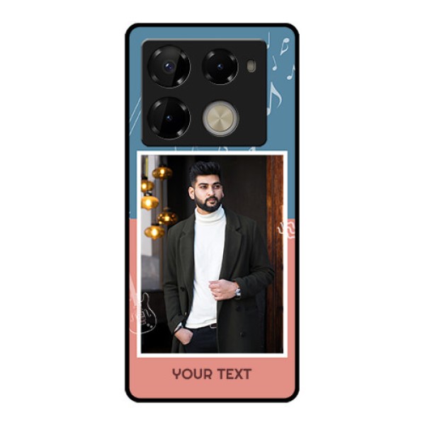Infinix Note 40 Pro Plus 5G Custom Glass Phone Case - With Color Musical Note Design Infinix Note 40 Pro Plus 5G Custom Glass Phone Case - With Color Musical Note Design