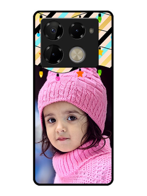 Custom Infinix Note 40 Pro Plus 5G Custom Glass Phone Case - Lights Hanging Design