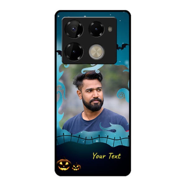 Infinix Note 40 Pro Plus 5G Custom Glass Phone Case - Halloween Frame Design
