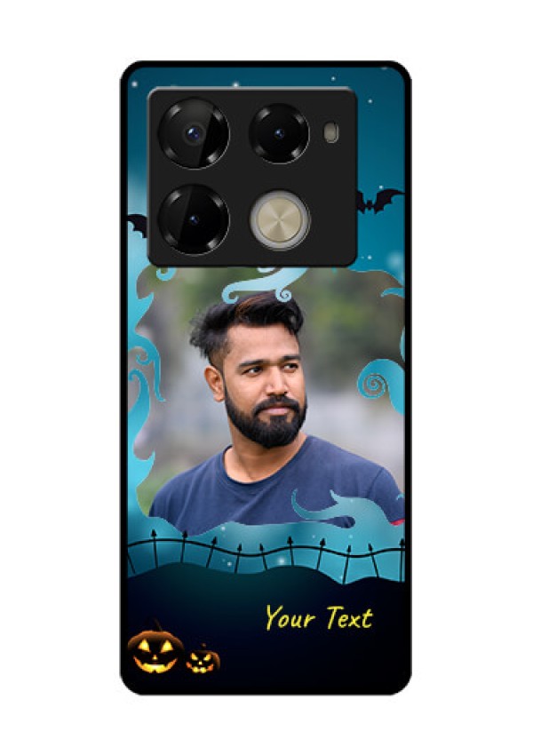Infinix Note 40 Pro Plus 5G Custom Glass Phone Case - Halloween Frame Design