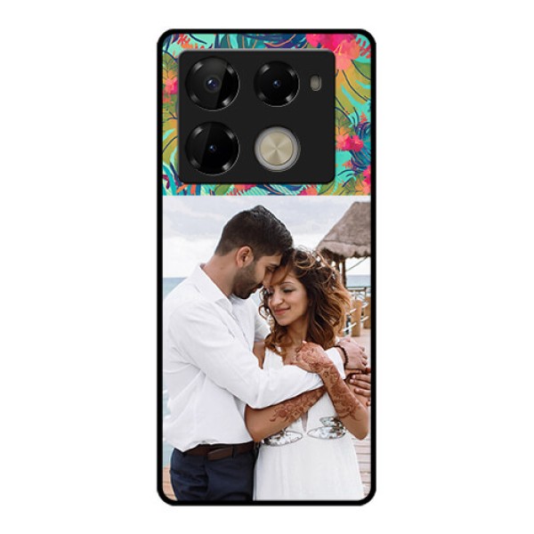 Infinix Note 40 Pro Plus 5G Custom Glass Phone Case - Watercolor Floral Design Infinix Note 40 Pro Plus 5G Custom Glass Phone Case - Watercolor Floral Design