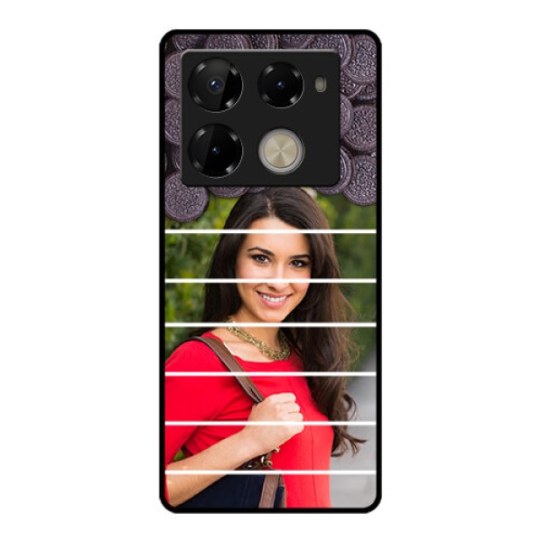 Infinix Note 40 Pro Plus 5G Custom Glass Phone Case - With Oreo Biscuit Design Infinix Note 40 Pro Plus 5G Custom Glass Phone Case - With Oreo Biscuit Design