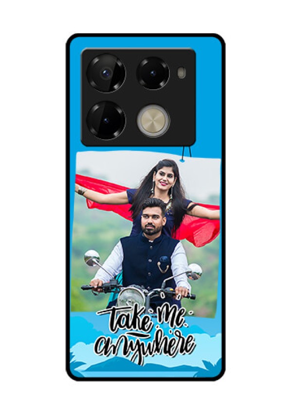Infinix Note 40 Pro Plus 5G Custom Glass Phone Case - Traveller Design