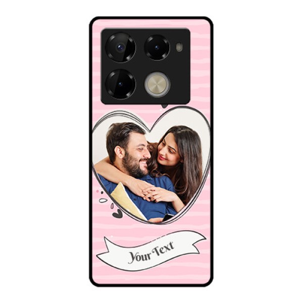 Infinix Note 40 Pro Plus 5G Custom Glass Phone Case - Vintage Heart Design