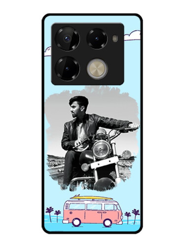Custom Infinix Note 40 Pro Plus 5G Custom Glass Phone Case - Travel and Adventure Design