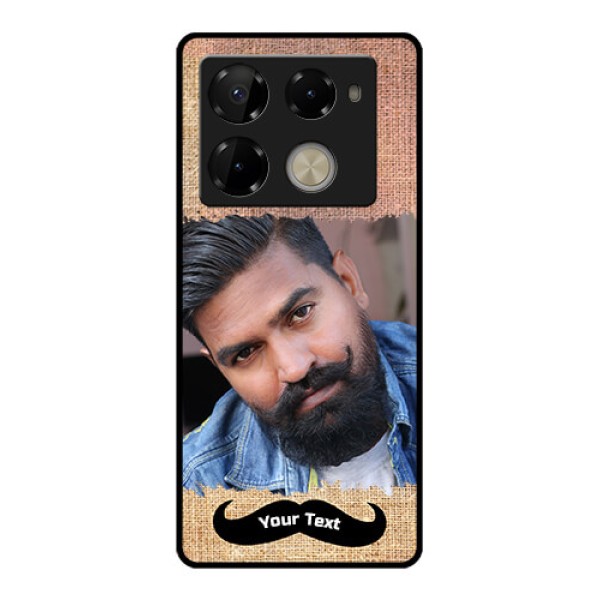 Infinix Note 40 Pro Plus 5G Custom Glass Phone Case - With Texture Design
