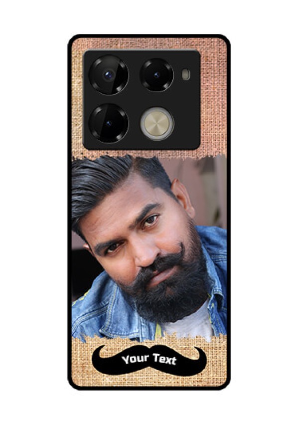 Infinix Note 40 Pro Plus 5G Custom Glass Phone Case - With Texture Design