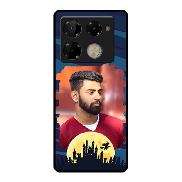 Infinix Note 40 Pro Plus 5G Custom Glass Phone Case - Halloween Witch Design