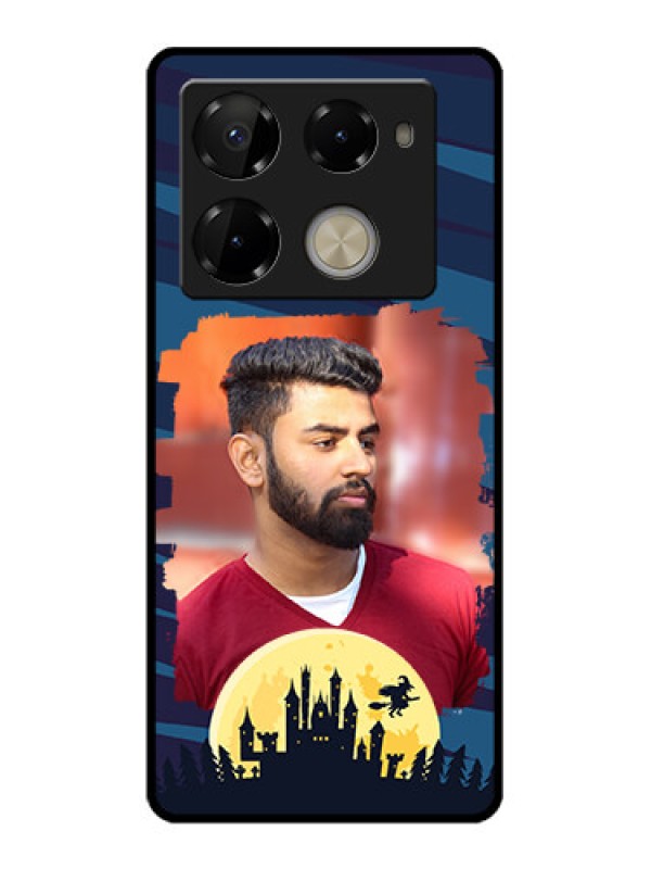 Custom Infinix Note 40 Pro Plus 5G Custom Glass Phone Case - Halloween Witch Design