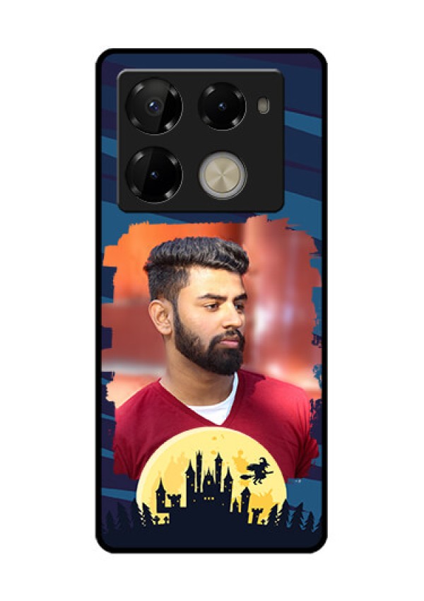 Infinix Note 40 Pro Plus 5G Custom Glass Phone Case - Halloween Witch Design