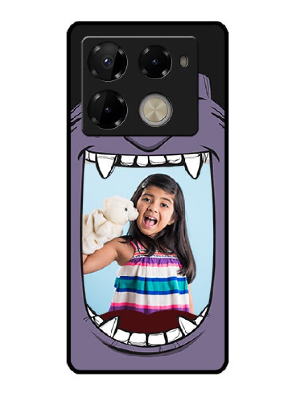 Custom Infinix Note 40 Pro Plus 5G Custom Glass Phone Case - Angry Monster Design