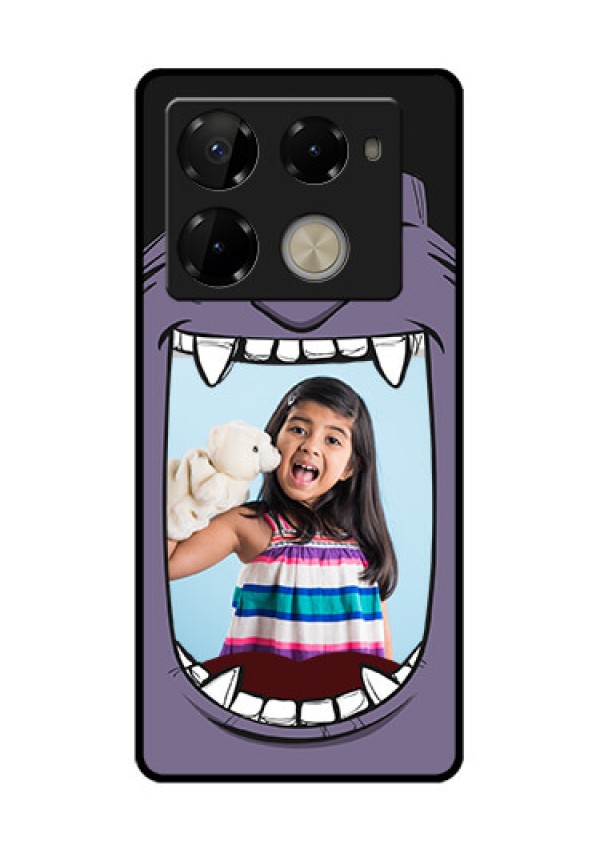 Infinix Note 40 Pro Plus 5G Custom Glass Phone Case - Angry Monster Design