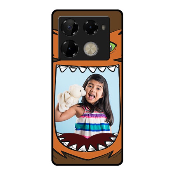 Infinix Note 40 Pro Plus 5G Custom Glass Phone Case - Owl Monster Back Case Design Infinix Note 40 Pro Plus 5G Custom Glass Phone Case - Owl Monster Back Case Design