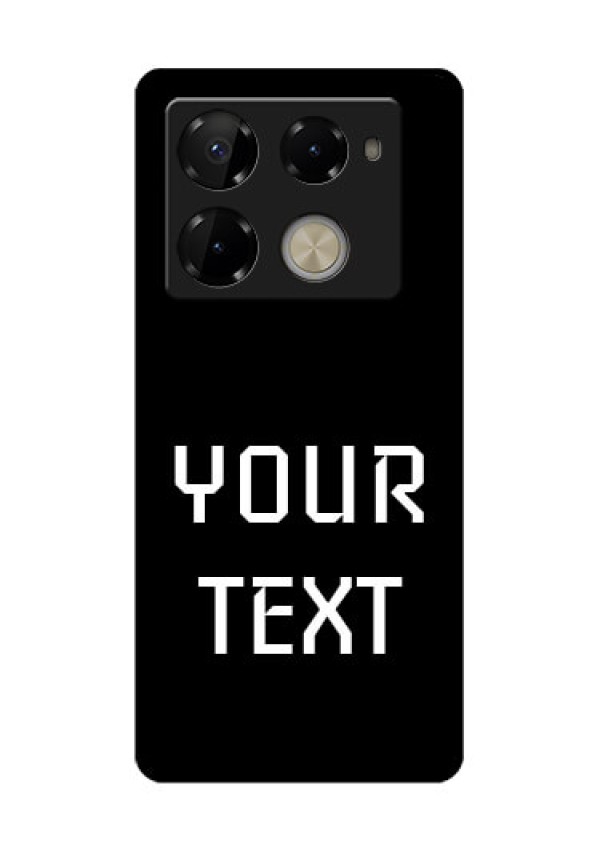 Infinix Note 40 Pro Plus 5G Custom Glass Phone Case - Your Name Design