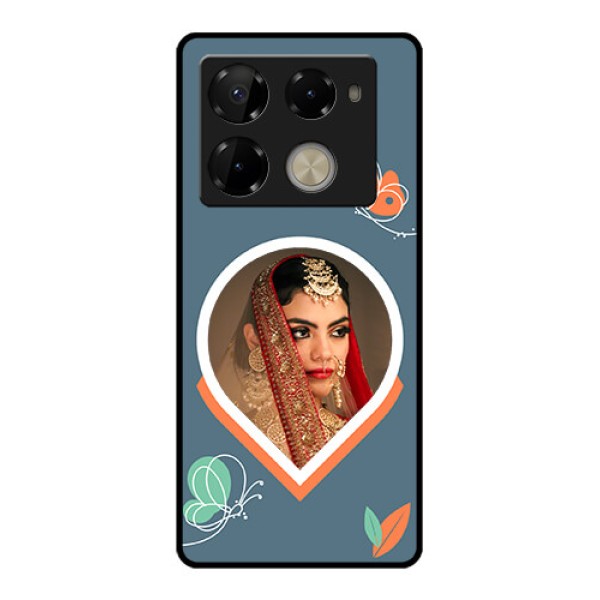 Infinix Note 40 Pro Plus 5G Custom Glass Phone Case - Droplet Butterflies Design Infinix Note 40 Pro Plus 5G Custom Glass Phone Case - Droplet Butterflies Design