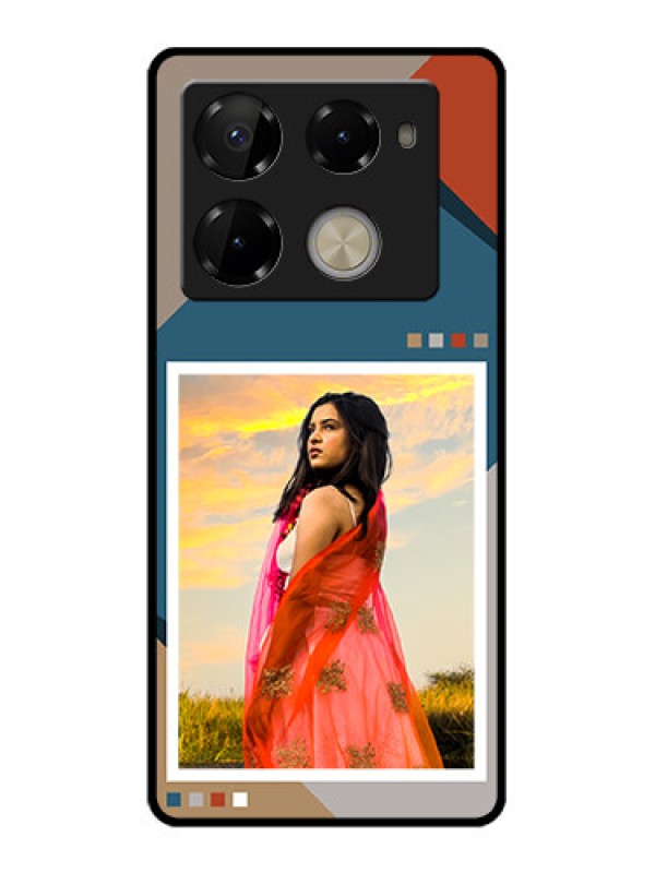 Custom Infinix Note 40 Pro Plus 5G Custom Glass Phone Case - Retro Color Pallet Design