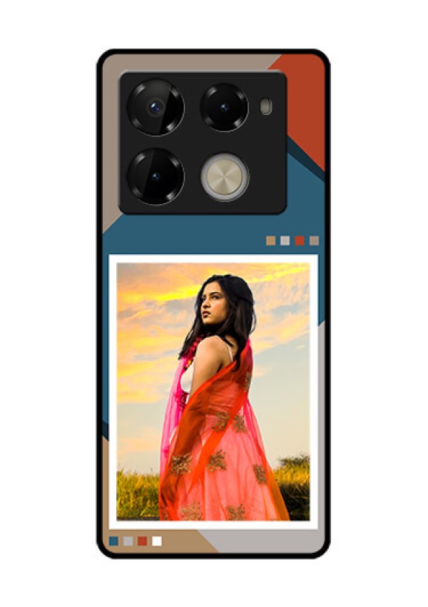 Infinix Note 40 Pro Plus 5G Custom Glass Phone Case - Retro Color Pallet Design
