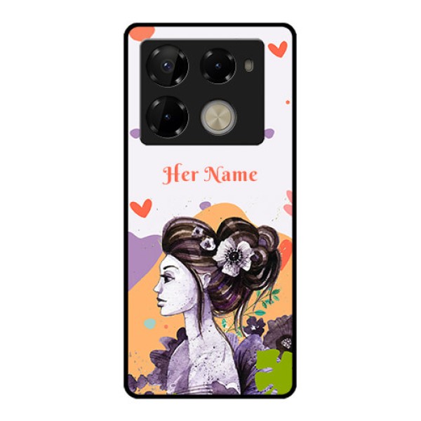 Infinix Note 40 Pro Plus 5G Custom Glass Phone Case - Woman And Nature Design Infinix Note 40 Pro Plus 5G Custom Glass Phone Case - Woman And Nature Design