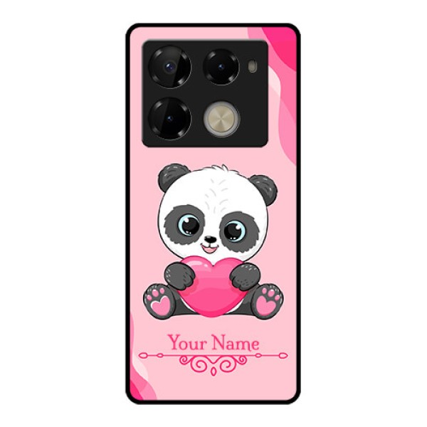 Infinix Note 40 Pro Plus 5G Custom Glass Phone Case - Cute Panda Design