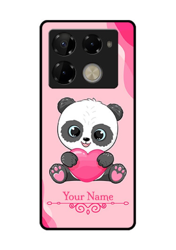 Infinix Note 40 Pro Plus 5G Custom Glass Phone Case - Cute Panda Design