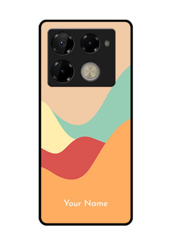 Infinix Note 40 Pro Plus 5G Custom Glass Phone Case - Ocean Waves Multi - Colour Design