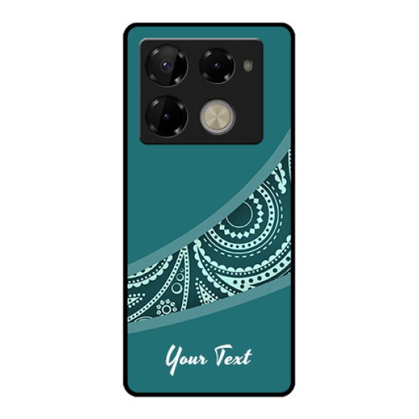 Infinix Note 40 Pro Plus 5G Custom Glass Phone Case - Semi Visible Floral Design