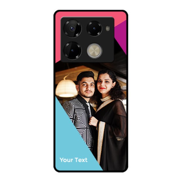 Infinix Note 40 Pro Plus 5G Custom Glass Phone Case - Stacked Triple Colour Design Infinix Note 40 Pro Plus 5G Custom Glass Phone Case - Stacked Triple Colour Design