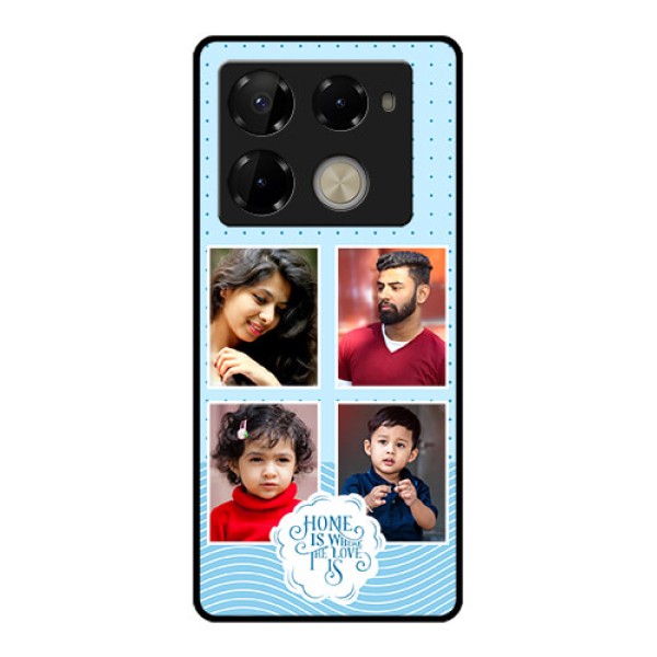 Infinix Note 40 Pro Plus 5G Custom Glass Phone Case - Cute Love Quote With 4 Pic Upload Design Infinix Note 40 Pro Plus 5G Custom Glass Phone Case - Cute Love Quote With 4 Pic Upload Design