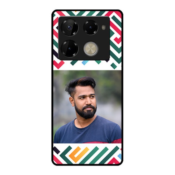 Infinix Note 40 Pro Plus 5G Custom Glass Phone Case - Colorful Maze Pattern Design Infinix Note 40 Pro Plus 5G Custom Glass Phone Case - Colorful Maze Pattern Design