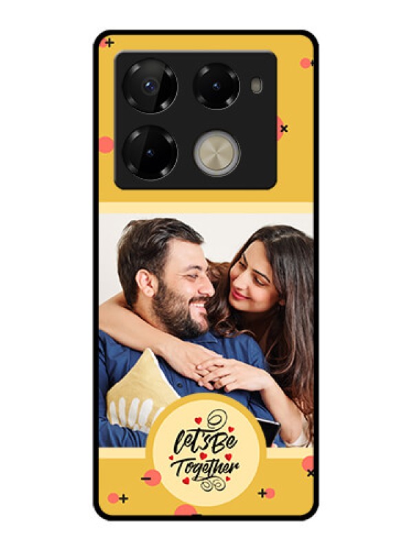 Custom Infinix Note 40 Pro Plus 5G Custom Glass Phone Case - Lets Be Together Design