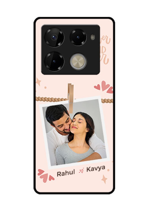 Infinix Note 40 Pro Plus 5G Custom Glass Phone Case - Forever And Ever Love Design