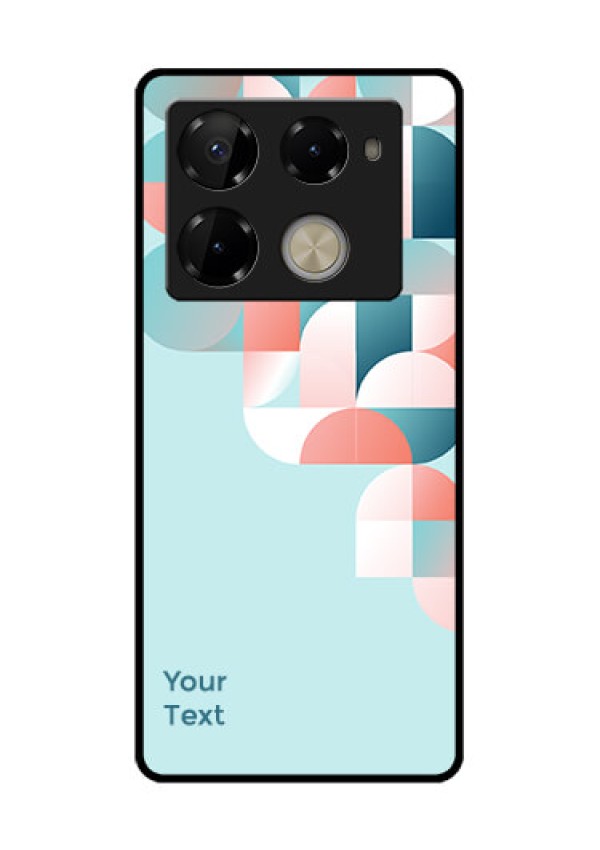 Infinix Note 40 Pro Plus 5G Custom Glass Phone Case - Stylish Semi - Circle Pattern Design
