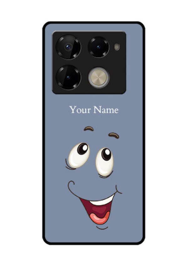 Infinix Note 40 Pro Plus 5G Custom Glass Phone Case - Laughing Cartoon Face Design