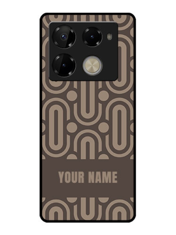 Custom Infinix Note 40 Pro Plus 5G Custom Glass Phone Case - Captivating Zero Pattern Design