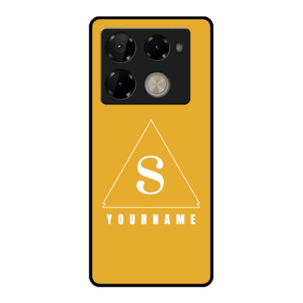 Infinix Note 40 Pro Plus 5G Custom Glass Phone Case - Simple Triangle Design