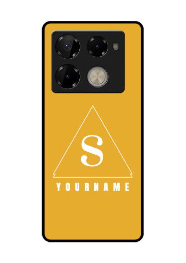 Infinix Note 40 Pro Plus 5G Custom Glass Phone Case - Simple Triangle Design