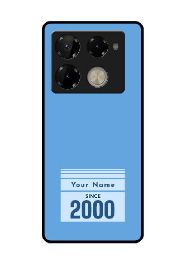 Infinix Note 40 Pro Plus 5G Custom Glass Phone Case - Custom Year Of Birth Design