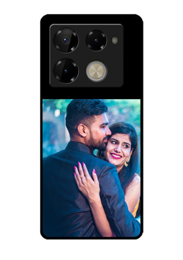 Infinix Note 40 Pro Plus 5G Custom Glass Phone Case - Upload Full Picture With Custom Color Design